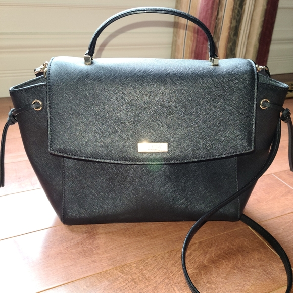 Kate Spade matte black handbag - Picture 1 of 3